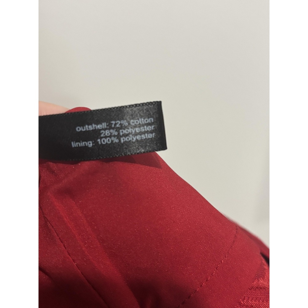 The Limited Petite Skirt Womens 6P Red Textured Jacquard Pencil Lined Office - Picture 10 of 11